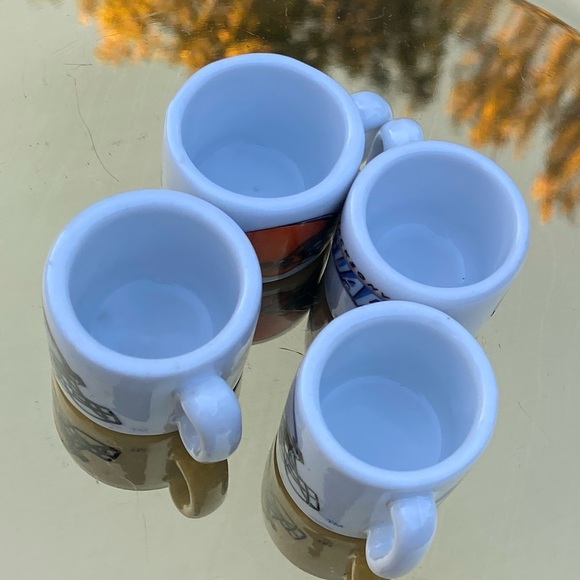 COLLECTABLE VINTAGE NFL MINIATURE MINI COFFEE CUP MUG LOT OF 4 - Picture 8 of 17